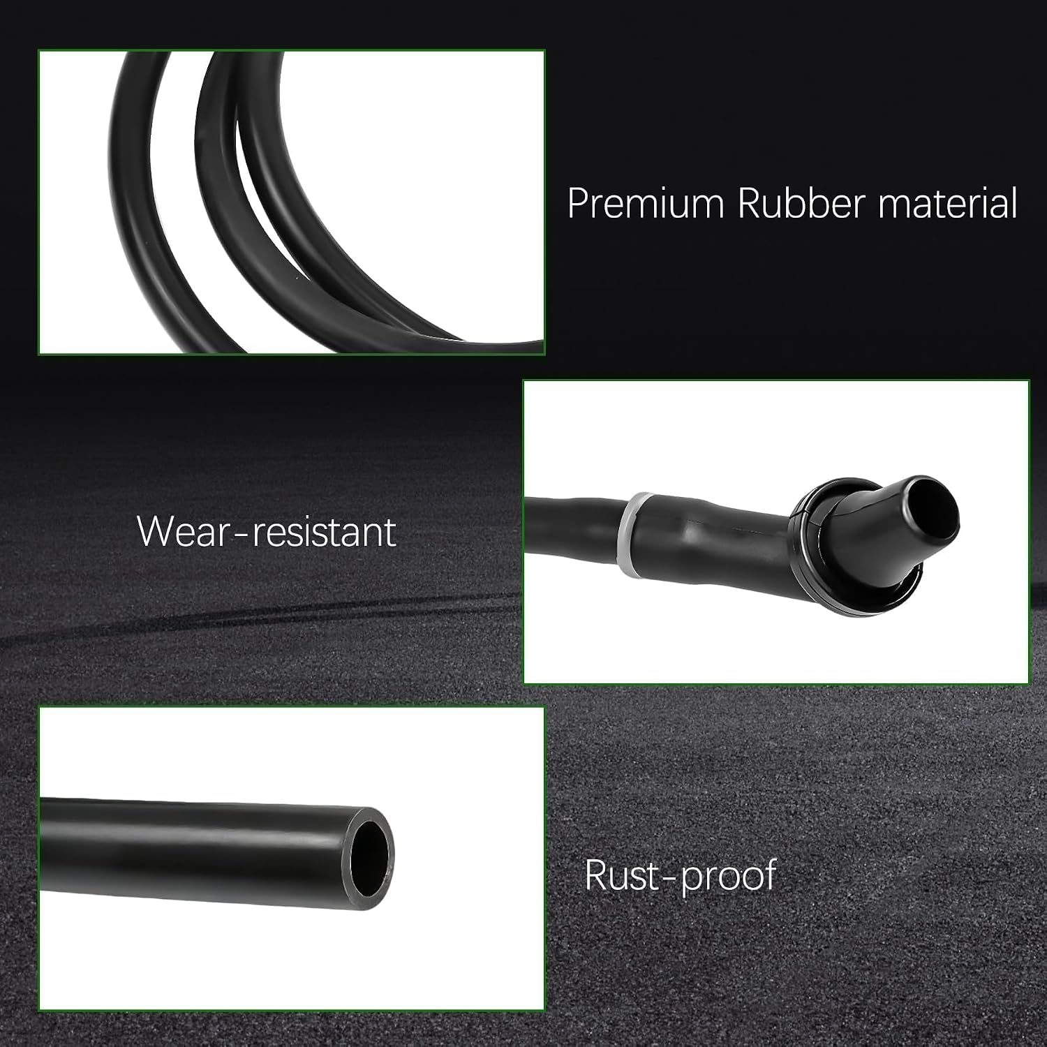 EEH500023 Sunroof Water Drain Tube Pipe with Hose Connector Head Fit for 2005-2009 Land Rover LR3 for 2010-2016 Range Rover Sport LR4