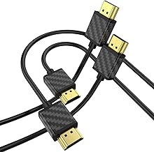 SOEYBAE 4K HDMI Cable 1M 2 Pack, HDMI 2.0 Cable Supports 4K@60Hz, 3D, 2160P, 1080P, Ethernet, HDCP 2.2, ARC, Compatible for PS5/PS4, Xbox One, HDTV (1M)