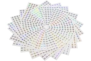 1 to 1000 Number Stickers for Easy Inventory Management and Crafts