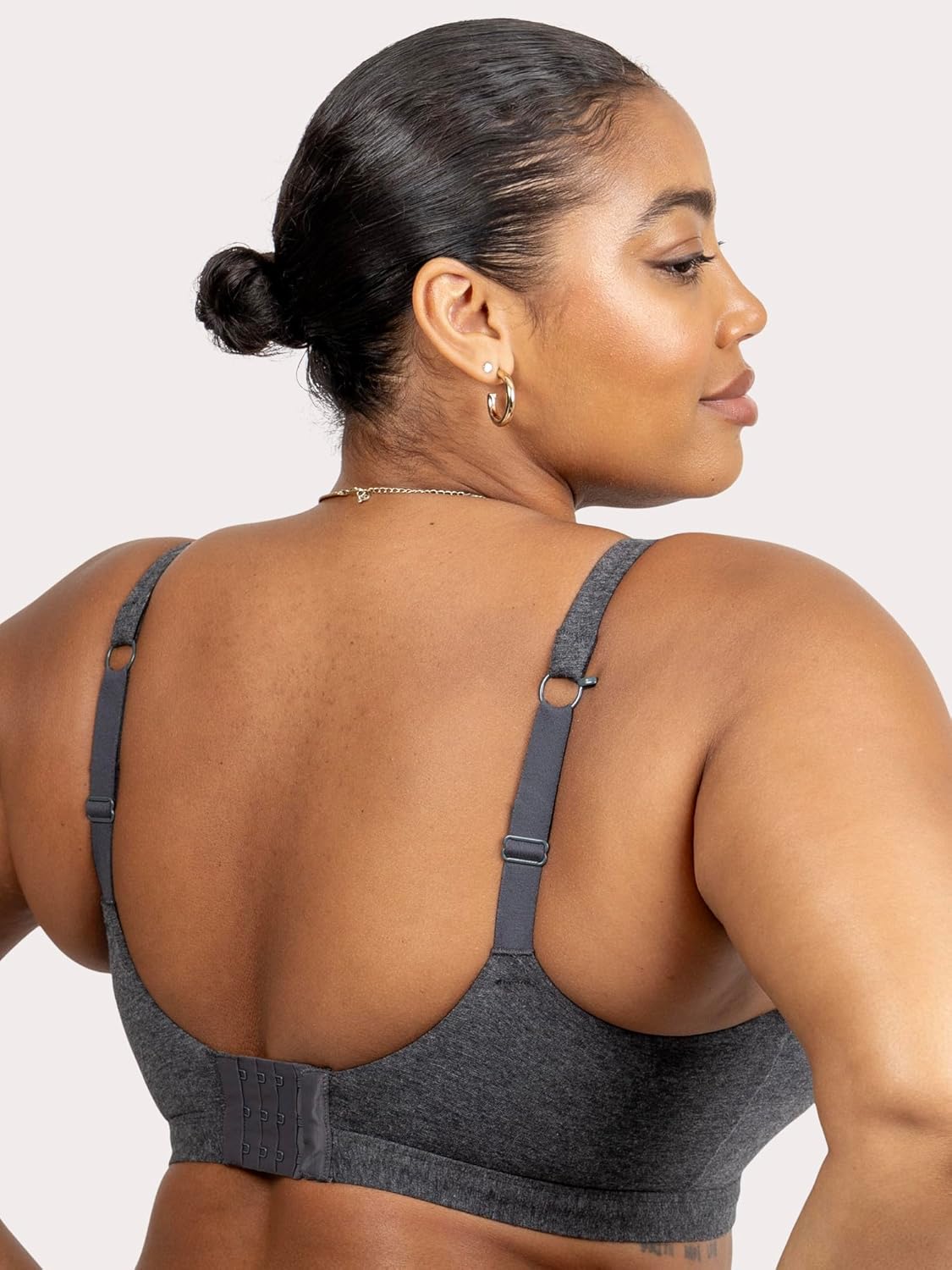 Curvy Couture Womens Cotton Comfort 2-Pack Bralette - Image 5