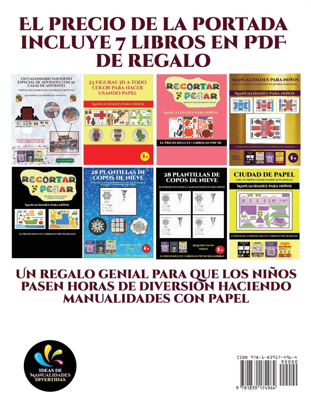 Manualidades para primaria (19 vehiculos de transporte en 3D para construir): Un regalo genial para que los ninos pasen horas de diversion haciendo manualidades con papel.