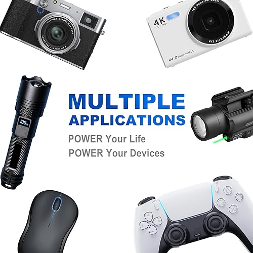 Miniatura 10 de JESSPOW Batería de litio CR123A de 3 V para linterna, cámara, sistema de alarma, dispositivo de seguridad, micrófono de litio de alto rendimiento,