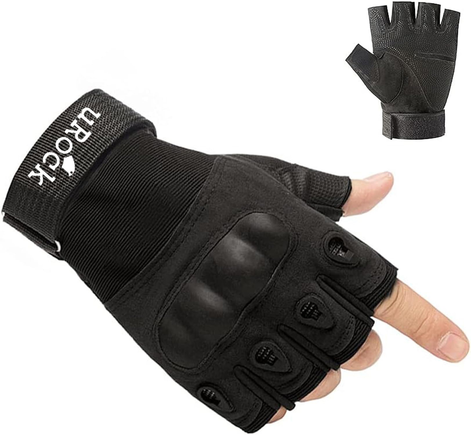 UROCK Weight Lifting Gloves – Rubber Padded Gloves for Men Women Workout | Weight Lifting Straps for Heavy Lifting (Army Black) (Black) (B0CYLZBH3X) Amazon Price History, Amazon Price Tracker