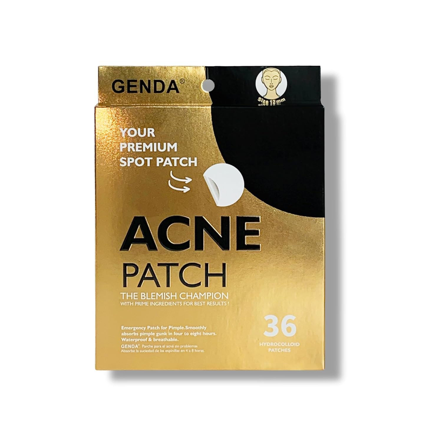 GENDA Pimple Patches for face Acne Spot Patches for Zits and Blemish Dots Hydrocolloid Invisible Spot Stickers -