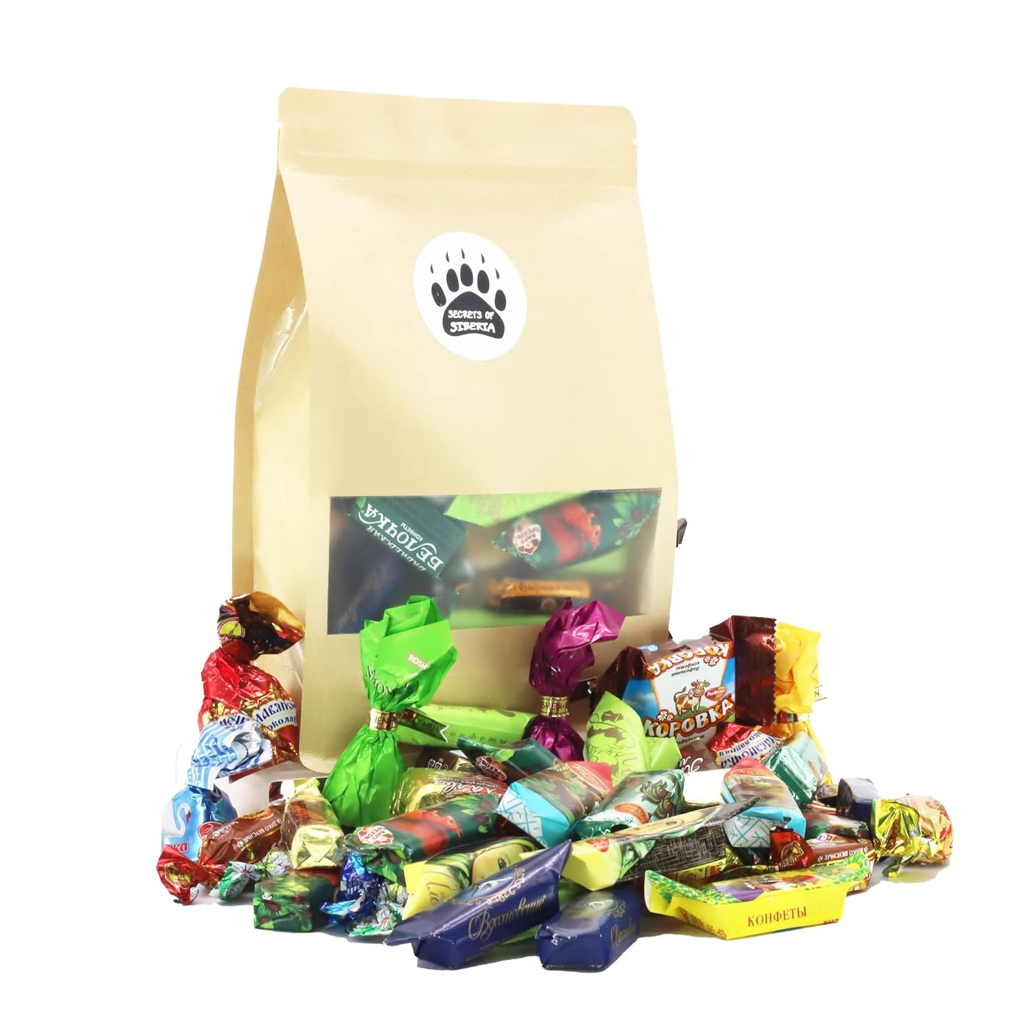 SECRETS OF SIBERIA Exclusively Sweet Gourmet Russian and Ukrainian Chocolate Candy Mix Assortment, 1 Pound / 0.45 kg