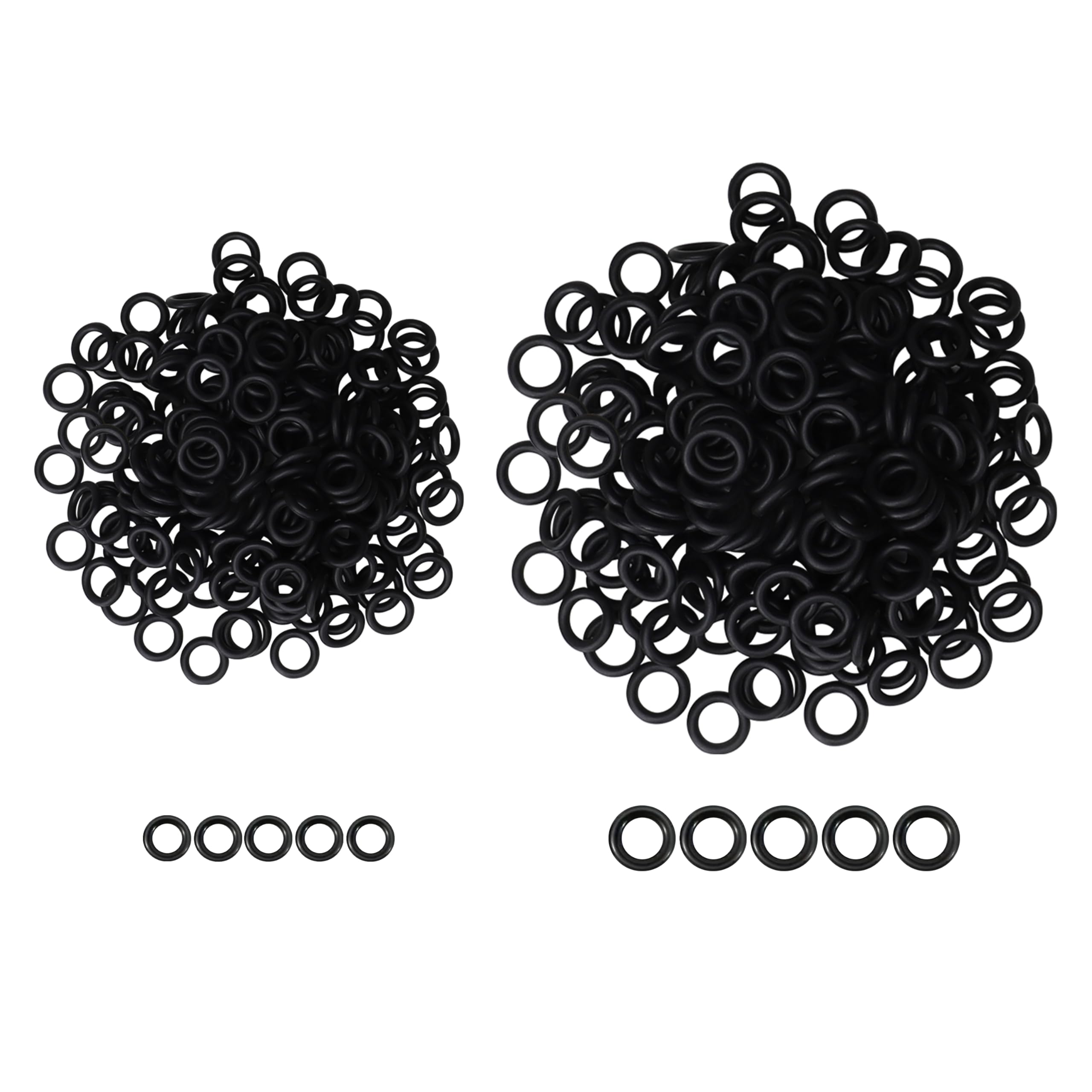 Truscend Fishing Wacky Rig Tool with Silicone O Rings 210Pcs for 3"-4" and 5"-7" Worm Lures, Ultra-Smooth Tube for Easy Installation and Great Protection of Stick Bait, Must-Have Bass Fishing Gear