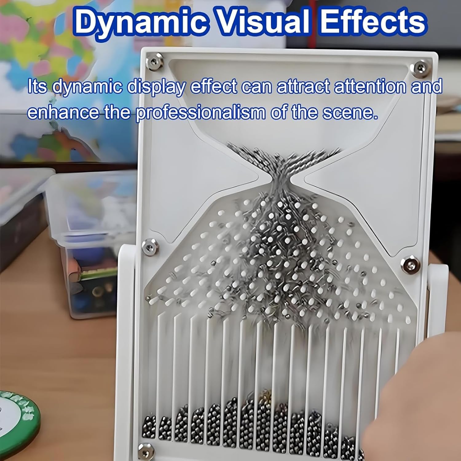 Desk Galton Board, Galton Board Physics Experiment Model with Bell Curve, Inspire Curiosity and Enhance Learning, Physics Lab Teaching Tool for Educators Students
