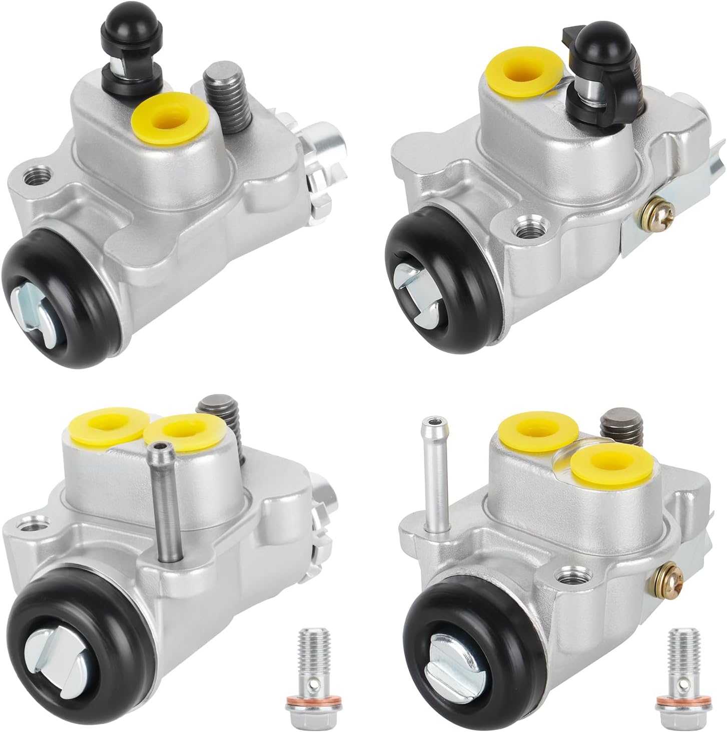 Front Left Right Brake Wheel Cylinders for Honda FourTrax TRX300FW Rancher 350 TRX350 FE/FM/TE/TM Replacement for 45330-HC5-006 45370-HC5-971 All Four