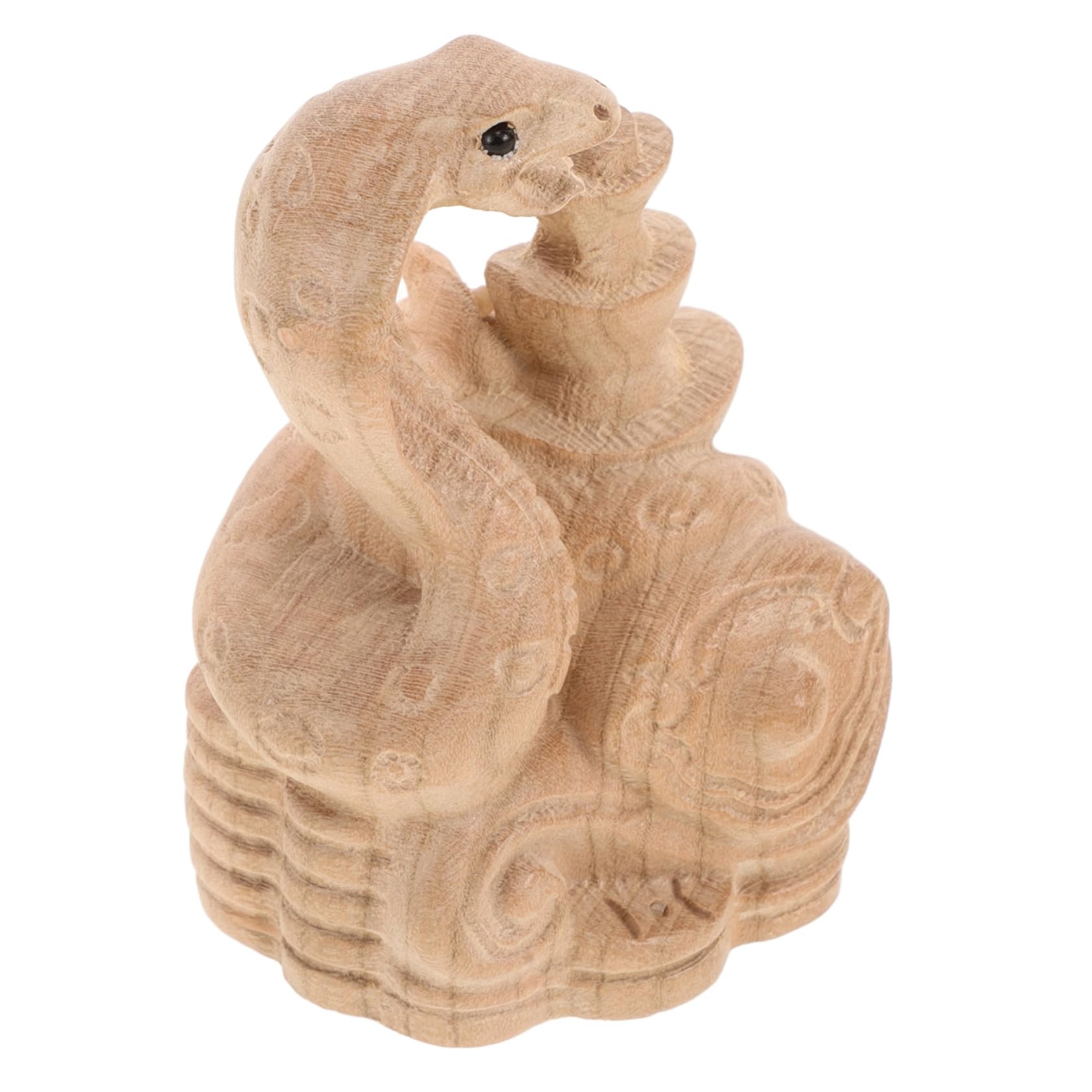 Amazon.co.jp: 繁栄のシンボル装飾 中国の蛇の像 木製風水置物 2025年