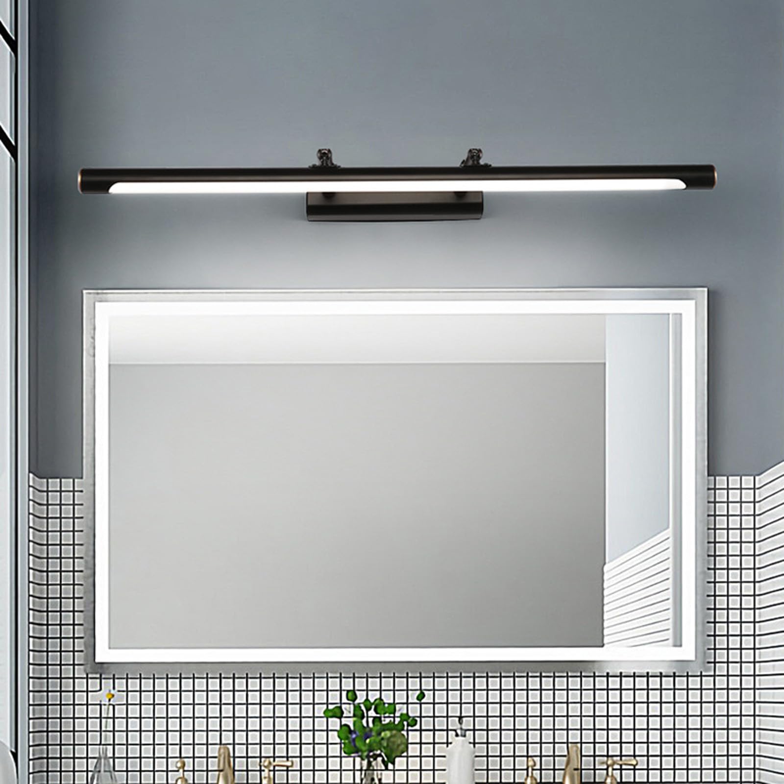 LED Apliques de Pared Espejo Baño Lámpara de Pared Impermeable Giratoria Sala de Estar 7