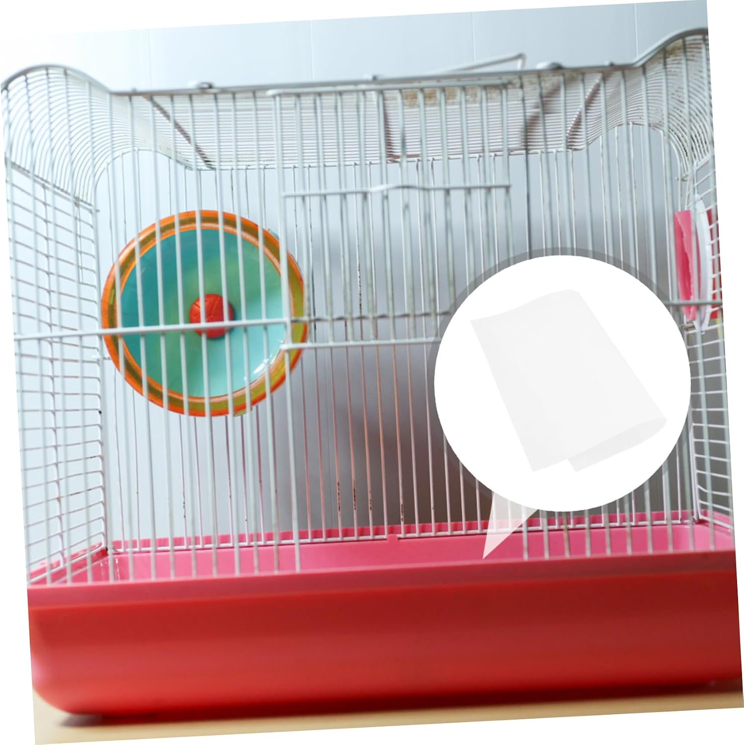 YARNOW 100pcs Bird Cage Liners Absorbent Disposable Bird Cage Cushions for Parrots Finches and Canaries Easy to Pet Supplies