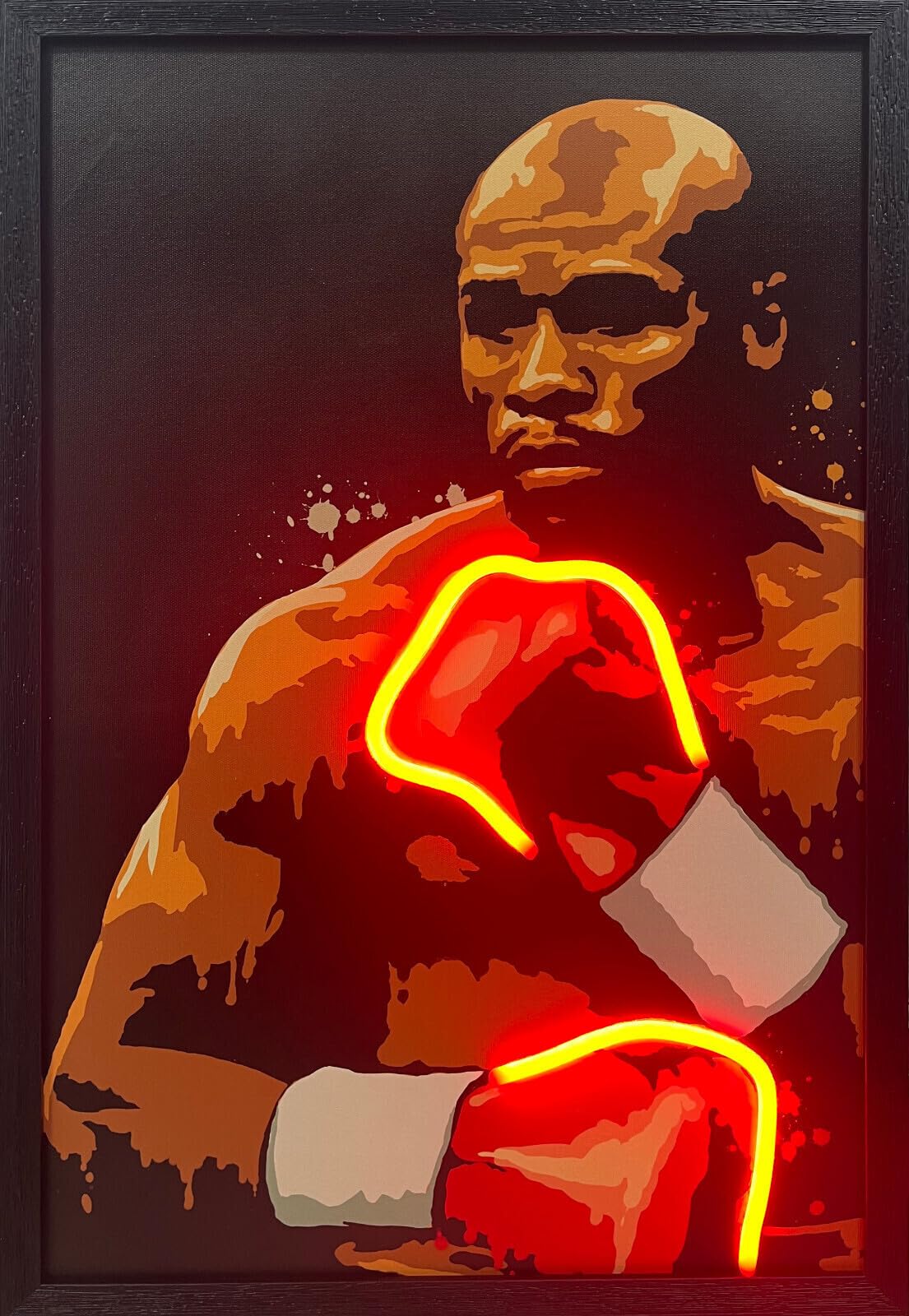 Homeluxe Multicolour Home Luxe Floyd Mayweather Neon Led Wall Art 40 X 60 Cm