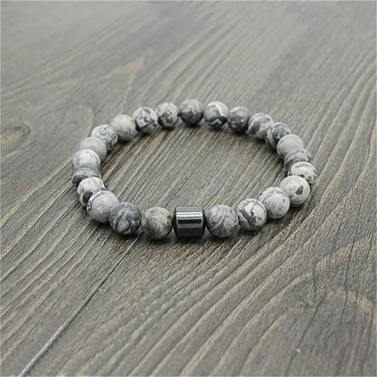 Pulsera para Dejar de Beber, Pulsera Anti-ansiedad for Hombres y Mujeres Que Alivia la ansiedad(White)