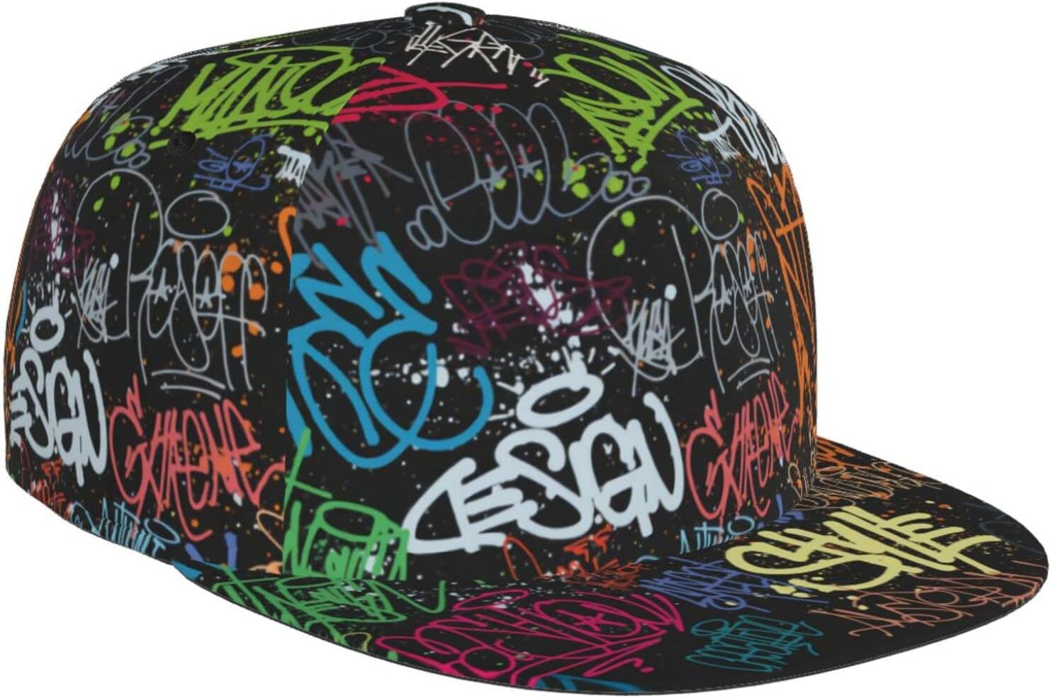 Colorful Graffiti Art Hat Women Men Cute Graffiti Adjustable Trucker Hats Retro Baseball Cap
