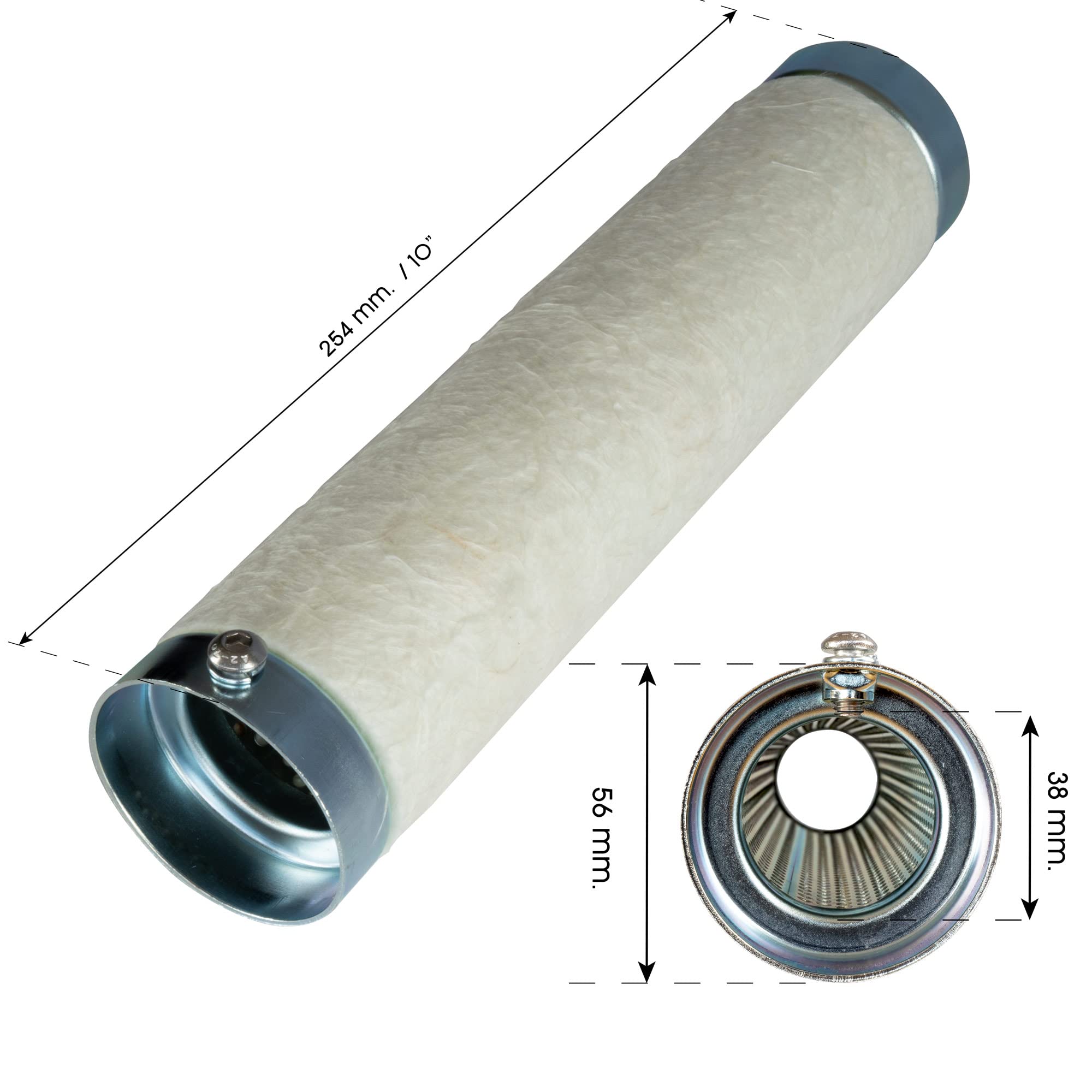 IGUANA CUSTOM PARTS - Silenzioso Moto Universale Fibra DB Killer Riduttore del Suono di Scarico