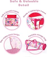 Vista 6 de BABESIDE Cuna de muñeca de bebé para muñecas Reborn de 18 pulgadas, cama de muñeca de bebé con bolsa de almacenamiento, accesorios para muñecas