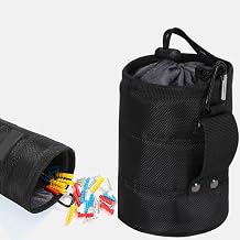 Nail/Screw Work Pouch, Waxed Canvas Nail/Screw Pouch, Rounded Bolt Bag,Ideal for Electrician Plumber Carpenter Contractor Handy Man and Any Tradesperson