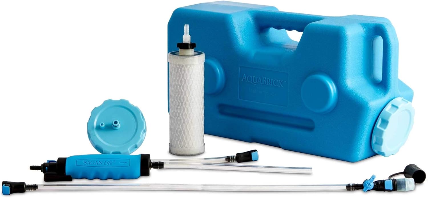AquaBrick Water Purification System, Portable Water Filter