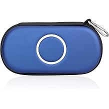 Protective Hard Carrying Case Cover Pouch Portable Travel Organizer Bag for Sony PSP 1000 2000 3000 Game Console Shockproof PlayStation Vita Travel Pouch Blue