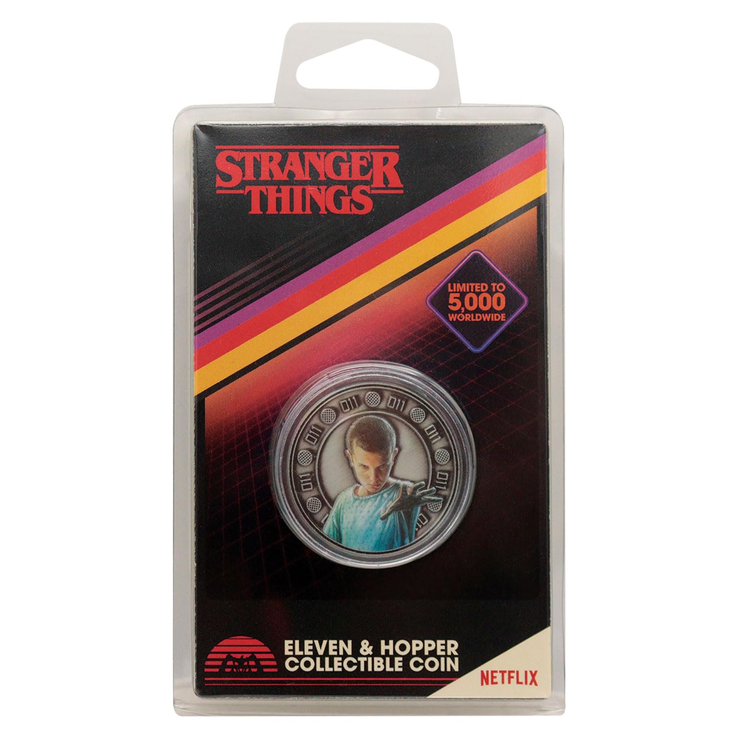 FaNaTtik Stranger Things Eleven and Hopper - Moneda coleccionable