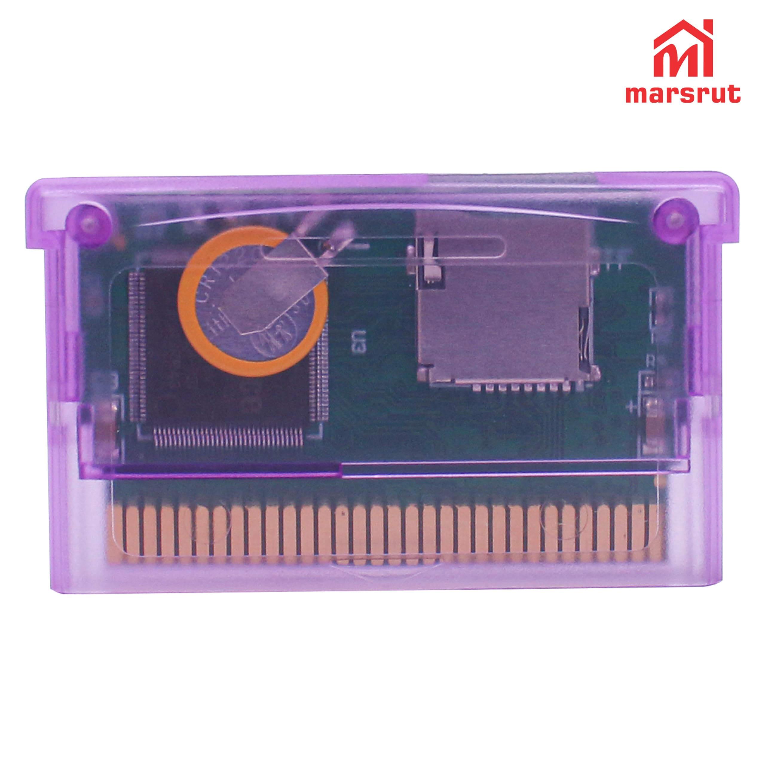 GBA SD Cartridge Flash Cart Game Cartridge Support TF Card for GBA/SP/GBM/IDS/NDS/NDSL for GameBoy Advanced, FAT Format, Maximum Capacity to 2Gb, New Version