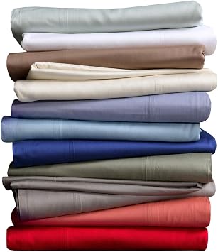 Mattress-Homes Egyptian Giza Cotton Sheets Twin, 100% Giza Long-Staple Cotton, Soft & Breathable, 18 Inch Extra Deep Pocket Bed Sheets, Luxury Hotel Quality Bedding, Dark Grey
