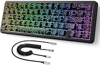 MAMBASNAKE Attack Shark X65 HE Gyors Mágneses Gaming Billentyűzet, 0.01mm Pontosság, 8kHz, 60% Kompakt, Állítható Kapcsolók, RGB Háttérvilág 1