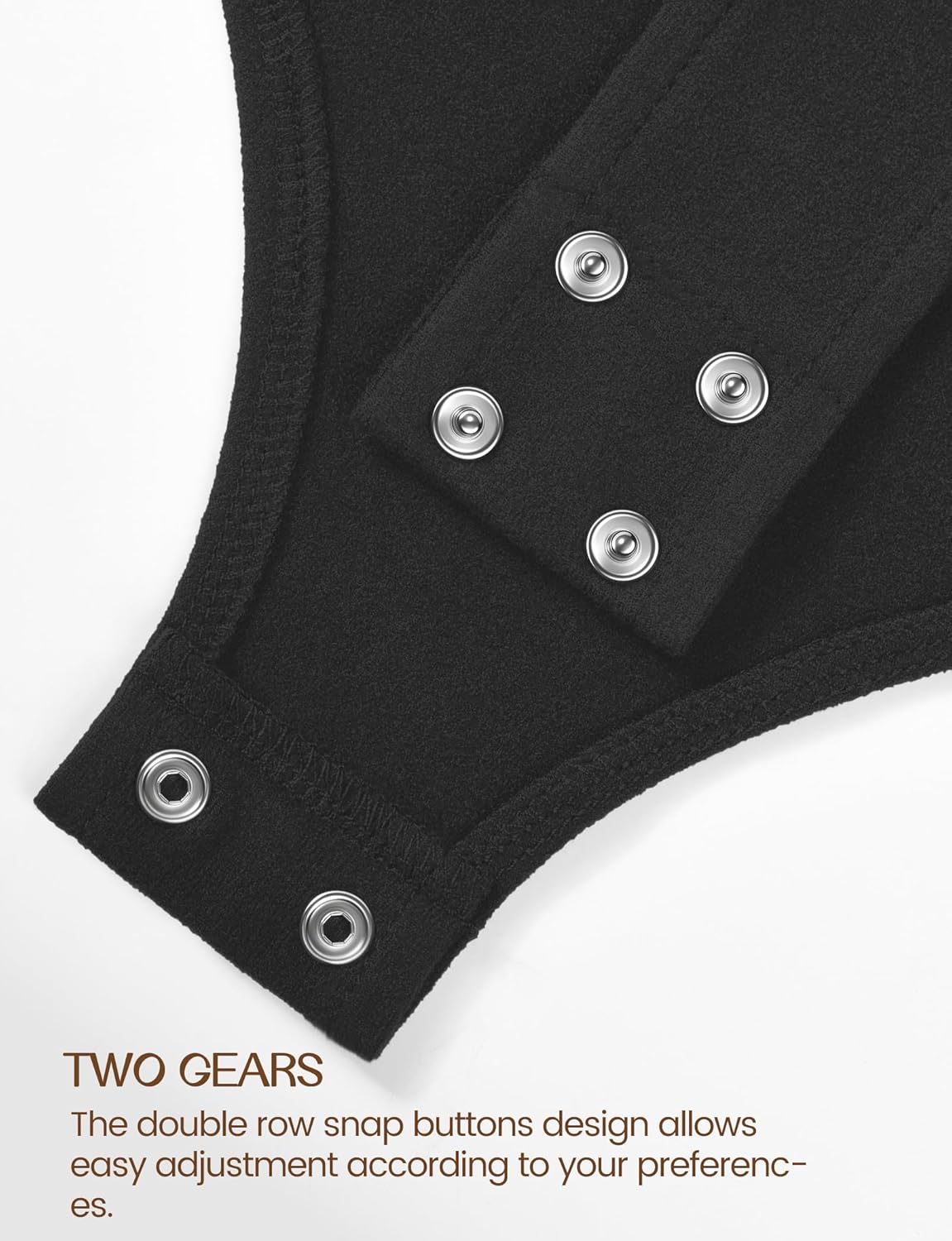 YOGINGO Women's Mock Turtleneck Bodysuits Sleeveless Body Suit Tank Tops High Neck Going Out Leotard for Women Trendy Fashion Outfits Slim Fit Casual Female One Piece Black L-1 - Image 5