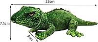 Vista 2 de WOKI Juguete de peluche creativo de 12 pulgadas con Iguana y lagarto dragón barbudo (incluye medida de cola)