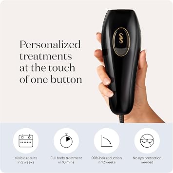 SmoothSkin Pure Fit IPL Hair Removal Device At-Home Laser Hair Removal for Women & Men, Visible Results in 2 Weeks, Includes Precision Head, Safe for Face & Body, Long-Lasting Hair Reduction