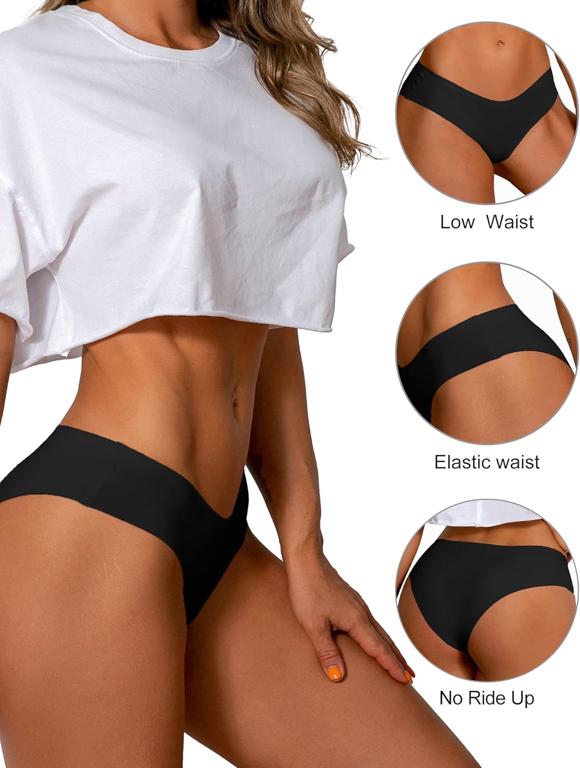 DEANGELMON Seamless Underwear for Women No Show Bikini Panties Comfortable Stretch Invisible Ladies Hipster Briefs - Image 7