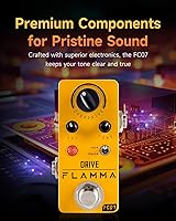 Vista 33 de FLAMMA FC05 Mini pedal de modulación con brida de coro Trémolo Phaser Vibrato Rotary Liquid Autowah Stutter Ring LowBit