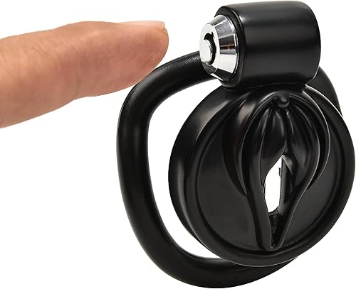 Jaula de castidad Sissy Lock de 4 anillos, Jaula para vagina y pene, Juguetes sexuales Sissy transpirables, Jaula para pene de resina para hombres