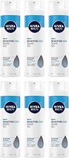 NIVEA FOR MEN Sensitive Cooling Shaving Gel 7 oz (Pack of 6)