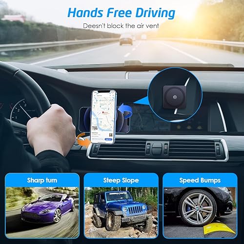 Miniatura 5 de WixGear Soporte para auto MagSafe, soportes para teléfono para tu automóvil y soporte magnético para teléfono para automóvil, diseño adhesivo para