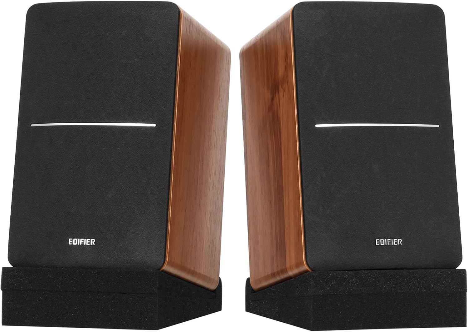 Edifier R1280T Powered Bookshelf Speakers with SS5 Studio Monitor Isolation Pads 1