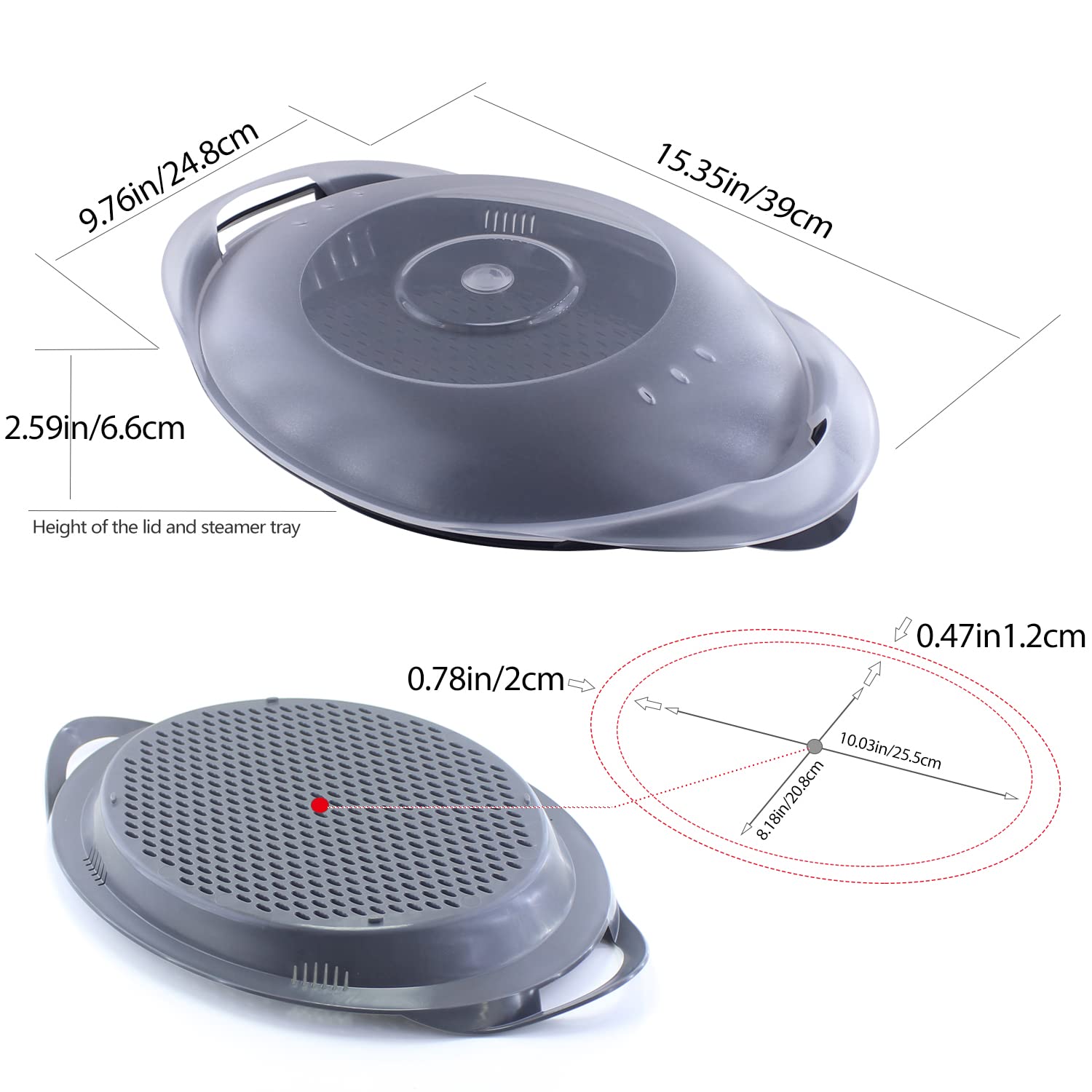 Dampfpfannenabdeckung Für Thermomix TM6/TM5/TM31 – PC-hitzebeständig, Ca. 38,5x25 Cm, Spülmaschinengeeignet