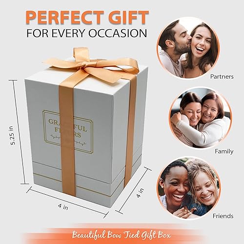 Miniatura 3 de Graceful Fleurs  Rosas reales de larga duración durante años, flores frescas conservadas para entrega de cumpleaños, regalos de cumpleaños para