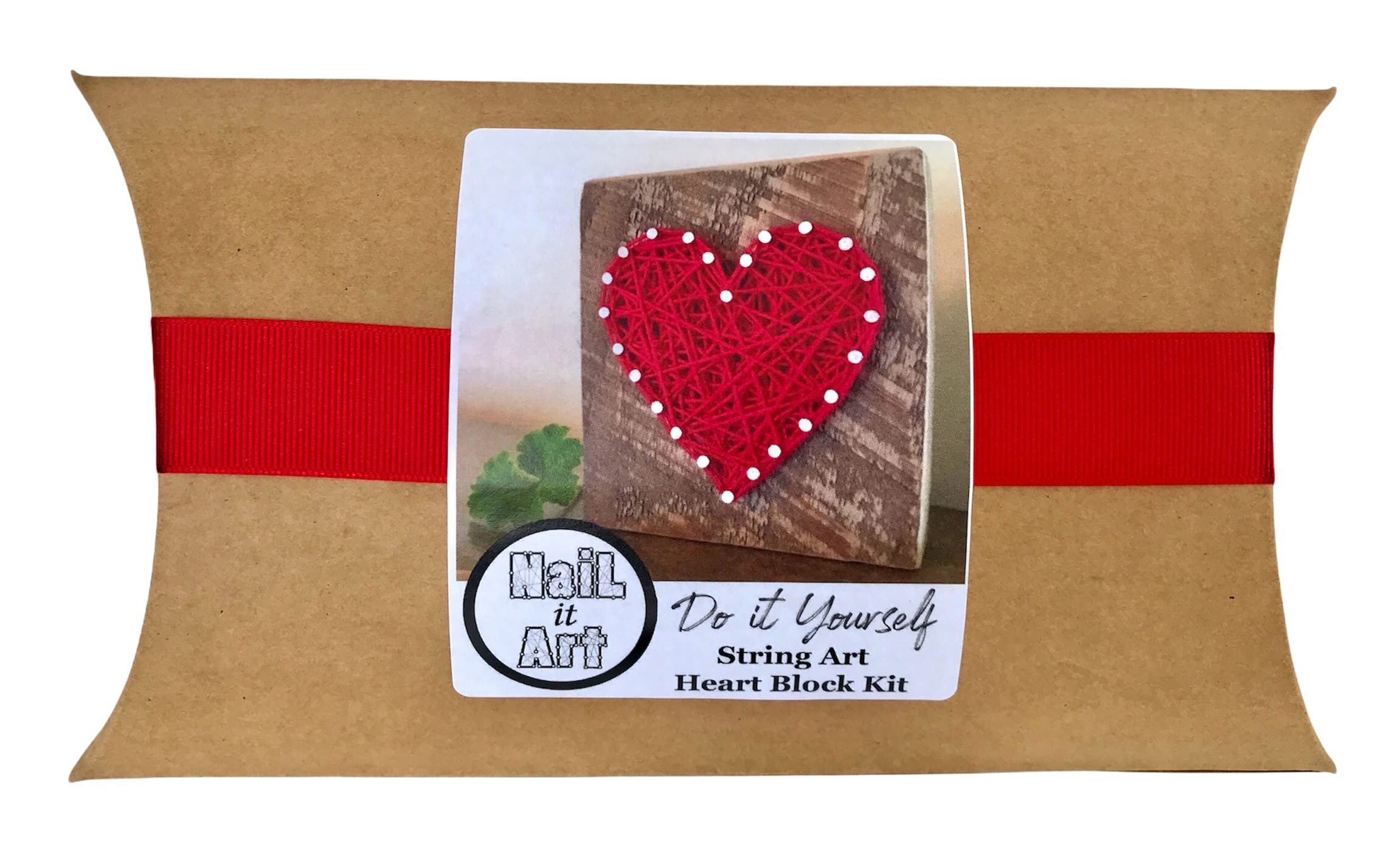 Do it yourself string art heart sign kit. DIY craft project for kids and adults. Make your own Mother's Day gift. DIY kit. Fun experience gift for kids.