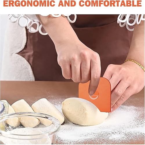 Miniatura 6 de Rascador de cacerola, 5 piezas de plástico raspador de ollas, raspador de ollas antiarañazos para limpieza de hierro fundido, limpieza de ollas y