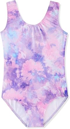 HOZIY Gymnastics Leotards for Girls Toddlers Kids Sleeveless Tumbling Outfits for Dance Print