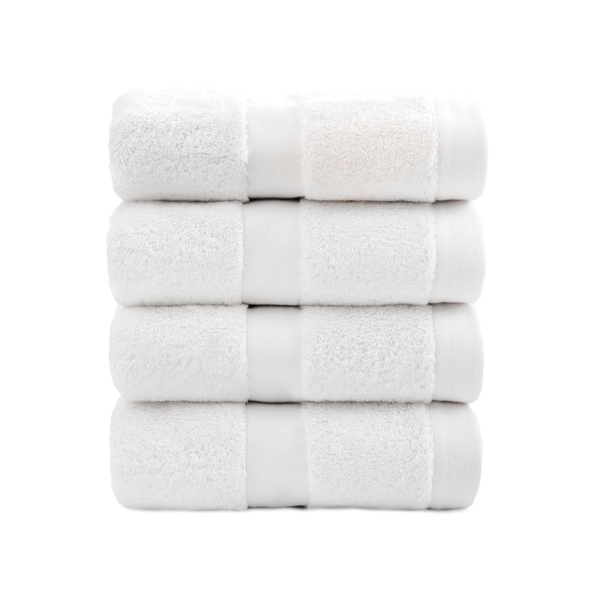 Zwoltex – Set di 4 asciugamani RUNE Asciugamano Premium, Ecru