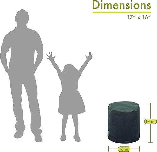 Miniatura 23 de Majestic Home Goods Vintage Villa - Puf otomano para interiores, 16 pulgadas de largo x 16 pulgadas de ancho x 17 pulgadas de alto