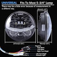 DREAMIZER 5.75" LED Fényszóró E-Jóváhagyott Nappali Menetfény Harley Dyna Softail Sportster 3