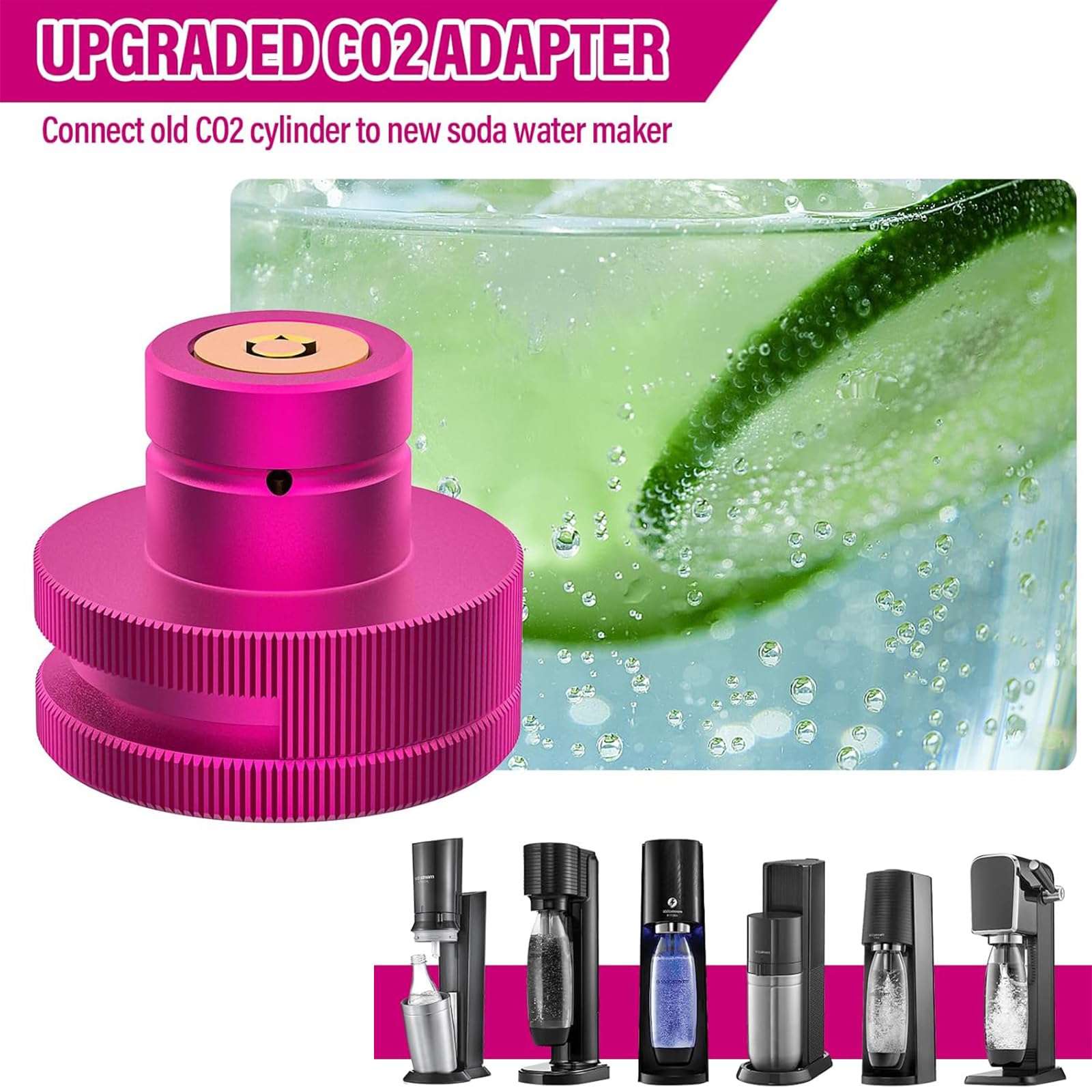 Adaptateur Rapide CO2 Pour Machine à Eau Gazeuse - Compatible Bouteilles TR21-4 (60L) - Pour Machines DUX, ARX, TEXX
