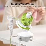Caydo Yarn Winder, Mini Electric Yarn Winder, Automatic Yarn Cake Winder with Dual Tension Spring Stepless Speed, Compact 7oz Yarn Winder for Crocheting Yarn Spinner, Ideal for Crochet Enthusiasts