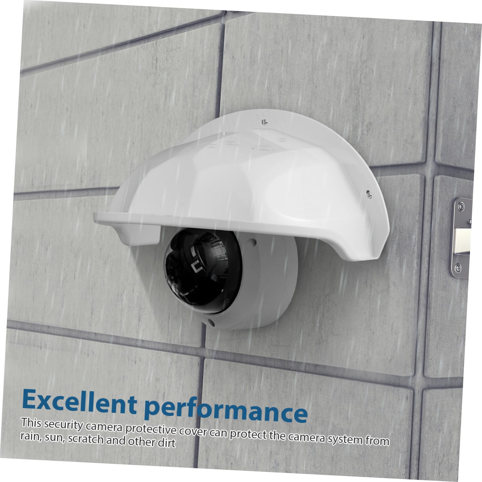 Boîtier Extérieur pour Caméra de Sécurité Blanc Abs, Protection Pluie