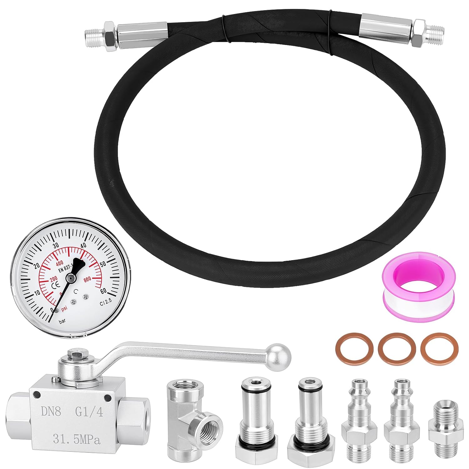 IPR Air Test Tool Compatible with Ford Powerstroke 6.0L 7.3L Diesel Engines, Heavy-Duty High Pressure Oil System Leak Tester, Diagnostic Tool for HPOP & IPR Valve Leak Troubleshooting