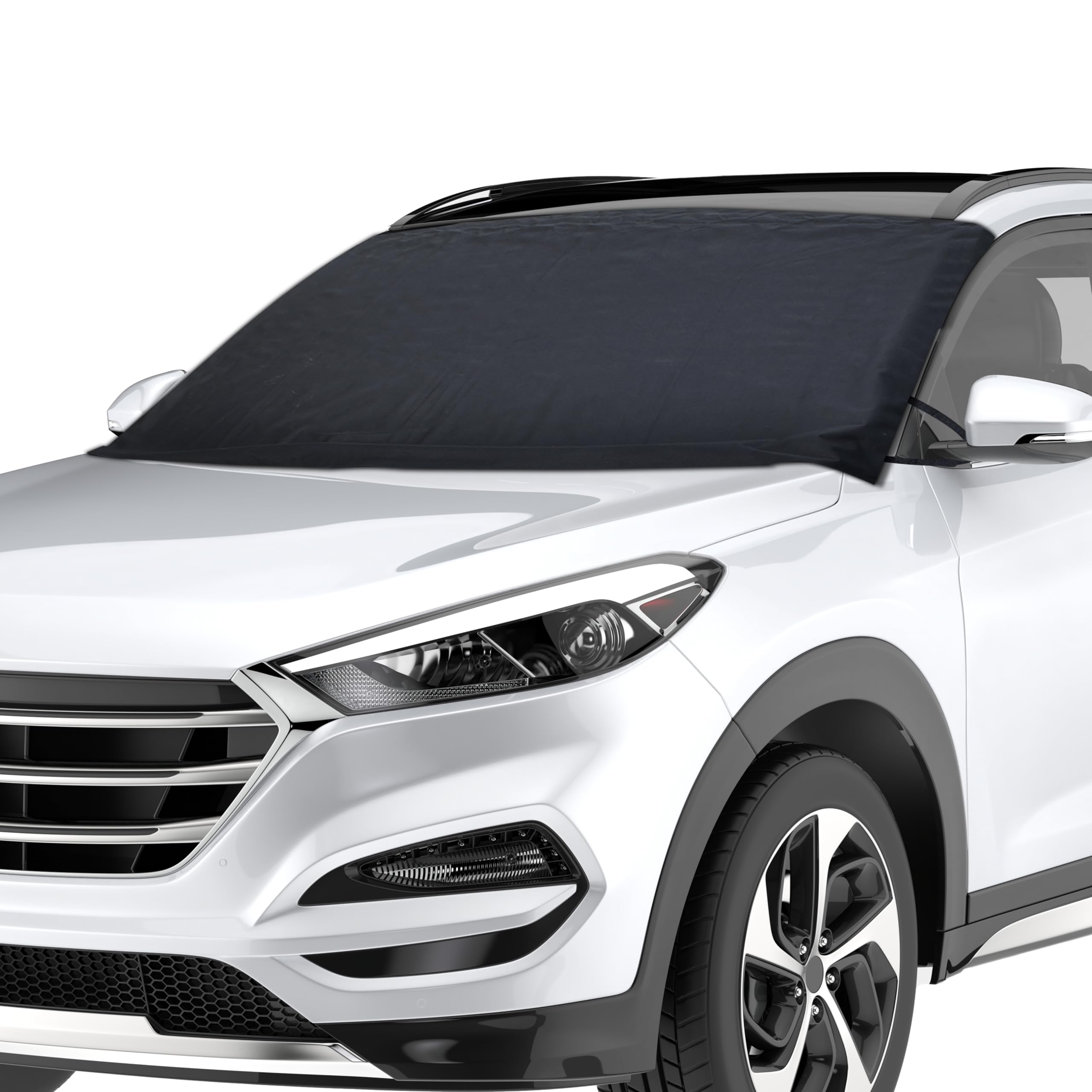 Autovir Truck Windshield Cover for Ice and Snow, SUV Snow Cover, Frost Cover Gives Protection from Snow and Ice, Car Cover for Snow, Winter Car Accessories | X-Large (74" x 43")