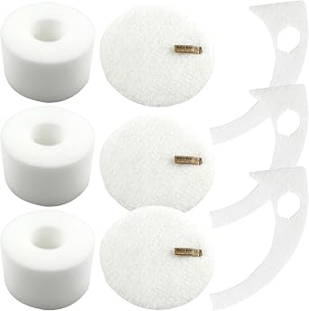 Dttery Filter Replacement for Shark MessMaster VS100 VS101 VS105 Portable Wet Dry Vacuum, Part XFFKVS100 XPMFVS100, 3 Pack